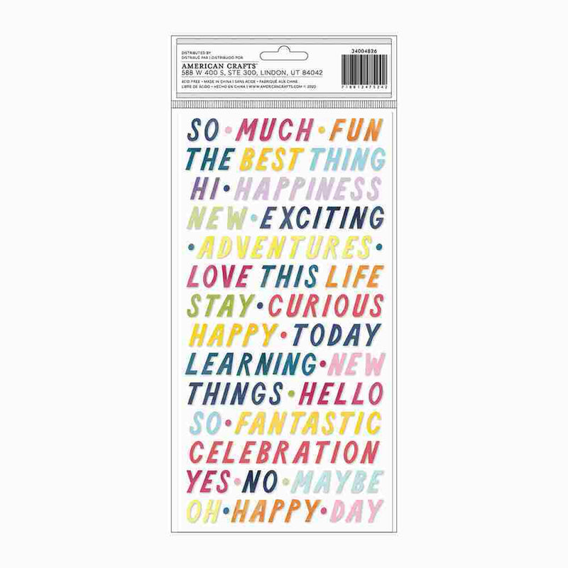 Happy Day Thickers - Wonders - American Crafts