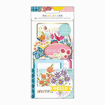 Wonders Ephemera Icons with Gold Foil - American Crafts - Clearance