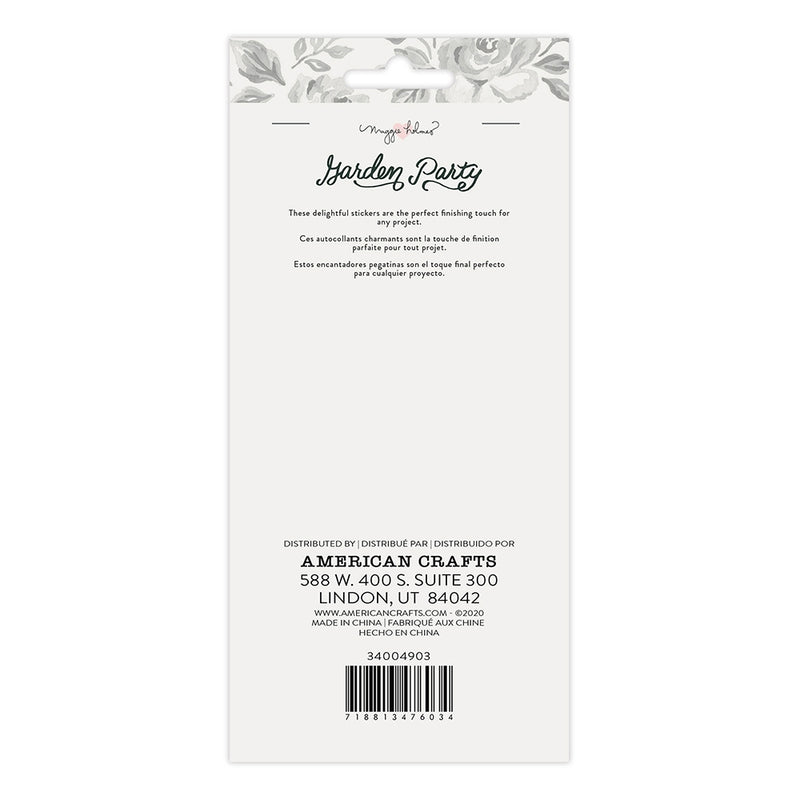 Garden Party Puffy Stickers - American Crafts