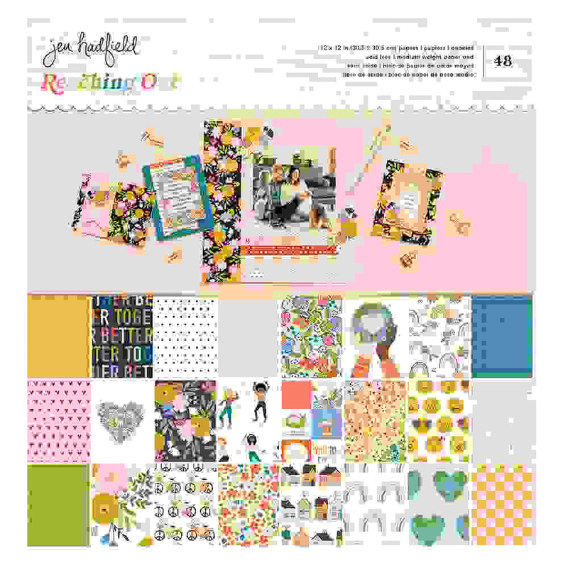 Reaching Out 12" x 12" Paper Pad - American Crafts - Clearance