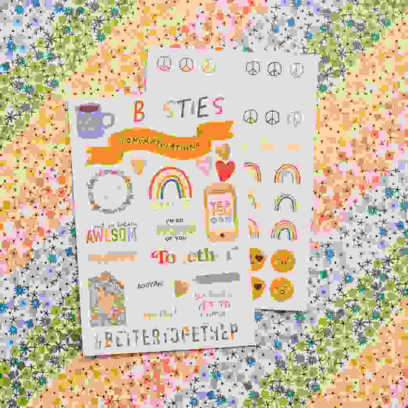 Reaching Out Sticker Book - American Crafts - Clearance