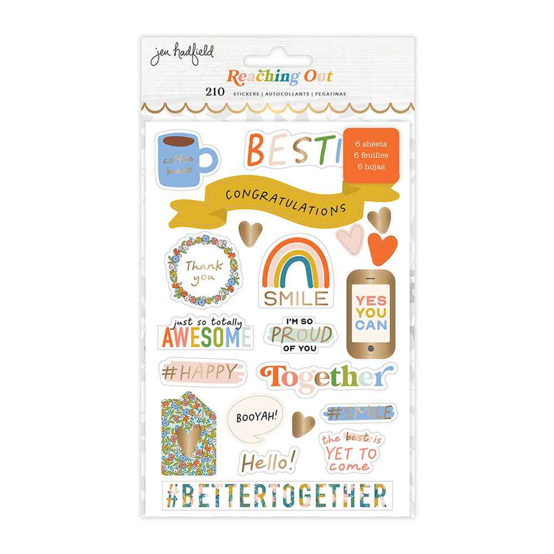 Reaching Out Sticker Book - American Crafts - Clearance
