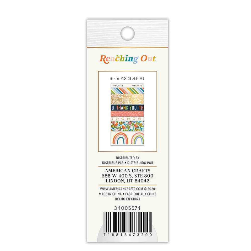 Patterned Washi Tape - Reaching Out - American Crafts - Clearance