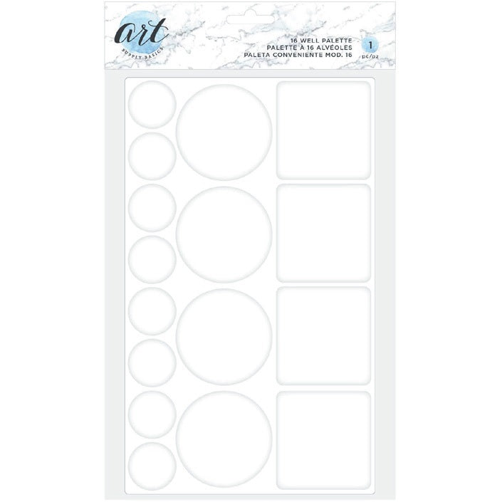 Plastic Palette, 16 Well-Art Supply Basics-American Crafts