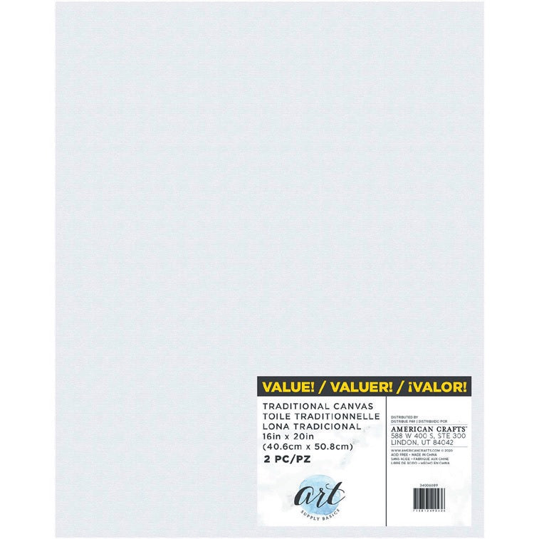 Stretch Canvas, 16" x 20" - Art Supply Basics - American Crafts - Clearance