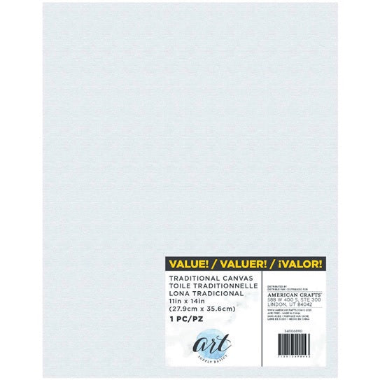 Traditional Canvas, 11" x 14"-Art Supply Basics-American Crafts