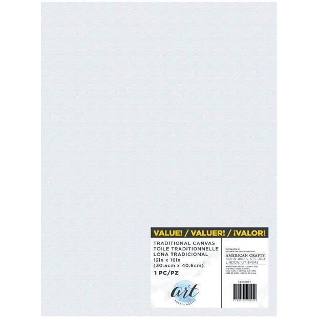 Traditional Canvas, 12" x 16" - Art Supply Basics - American Crafts - Clearance