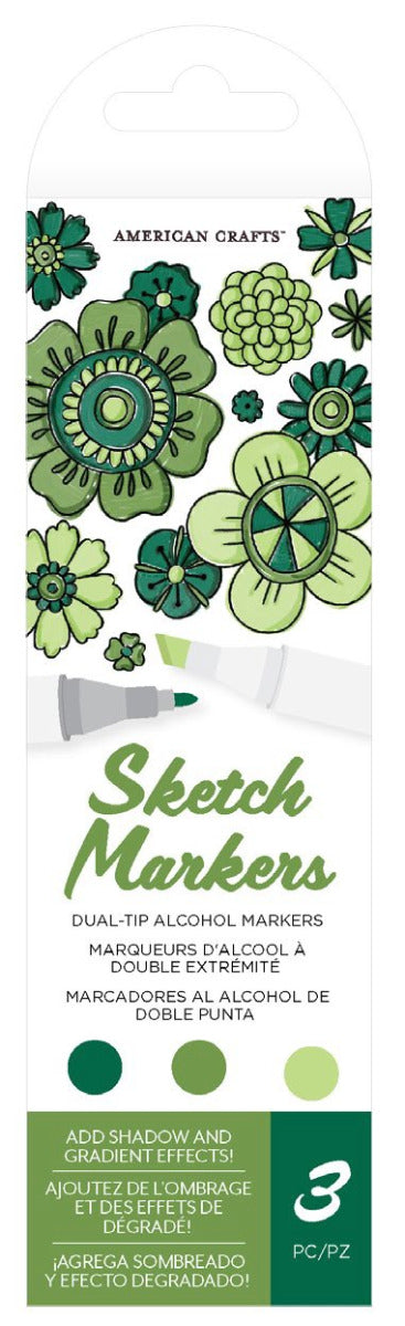 Shamrock Sketch Markers - American Crafts