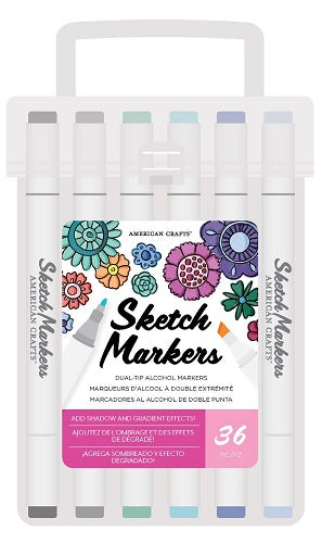 36 Sketch Markers Value Pack - American Crafts - Clearance
