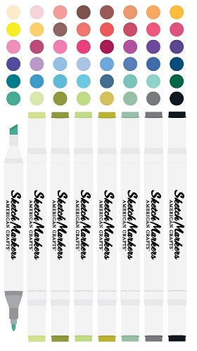 48 Sketch Markers Value Pack - American Crafts