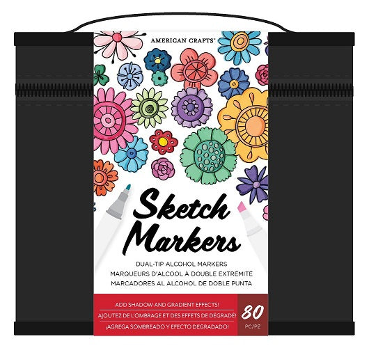 80 Sketch Markers Value Pack - American Crafts - Clearance
