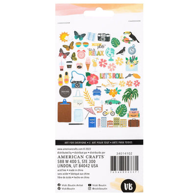 Ephemera Icons - Vicki Boutin - Where To Next Collection - American Crafts