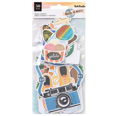 Ephemera Icons - Vicki Boutin - Where To Next Collection - American Crafts