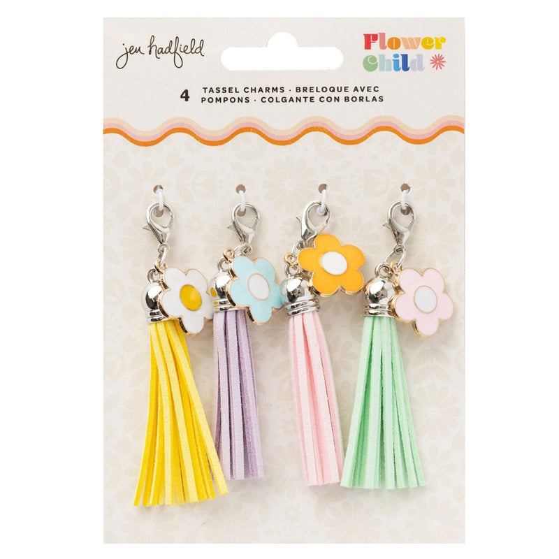 Enamel Charm Tassel - Jen Hadfield - Flower Child Collection - American Crafts