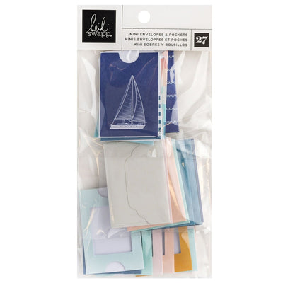 Mini Envelopes and Pockets - Heidi Swapp - Set Sail Collection - American Crafts