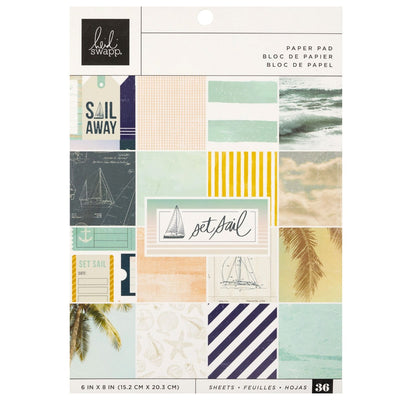   Paper Pad, 6x8- Heidi Swapp - Set Sail Collection - American Crafts