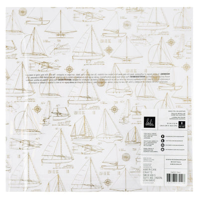 Acetate with Gold Foil - Heidi Swapp - Set Sail Collection - American Crafts