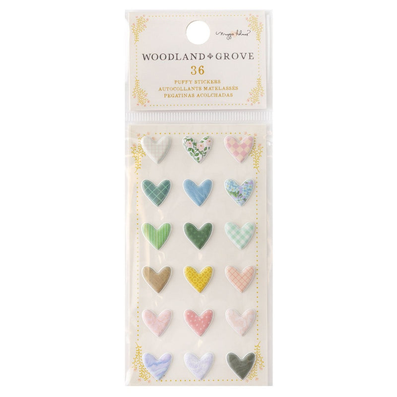 Mini Puffy Stickers - Maggie Holmes - Woodland Grove Collection - American Crafts