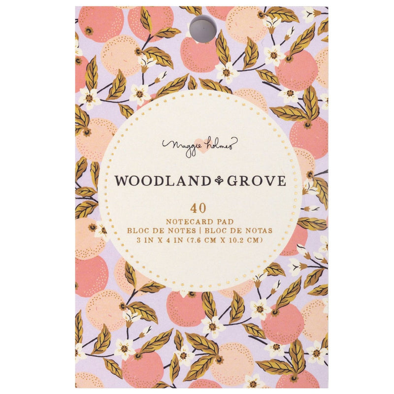 Journaling Card Pad, 3x4 - Maggie Holmes - Woodland Grove Collection - American Crafts