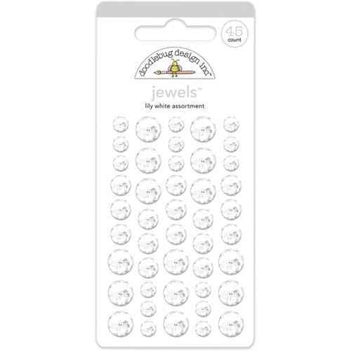 Lily White Jewels - Winter Wonderland - Doodlebug Design - Clearance