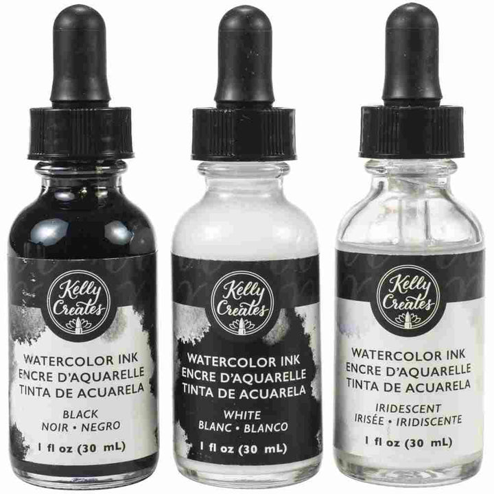 Liquid Watercolor Set (Black)-Kelly Creates