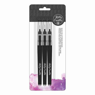 Watercolor Brush Lettering Black - Kelly Creates - Clearance