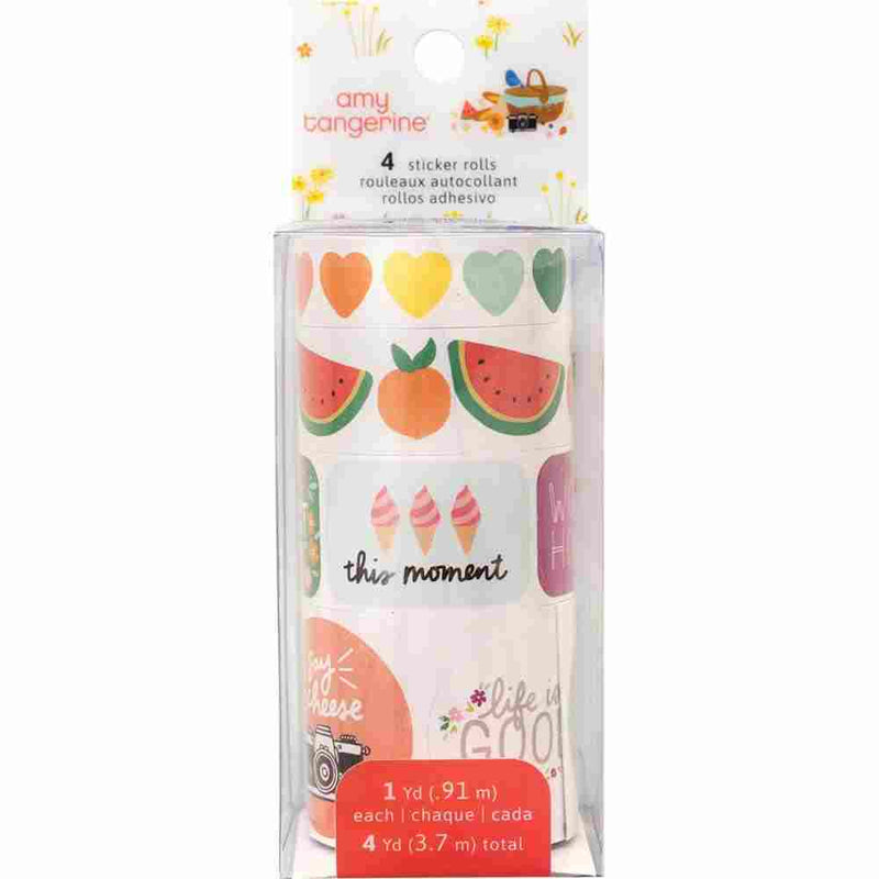 Picnic in the Park Sticker Rolls - Amy Tangerine - American Crafts - Clearance