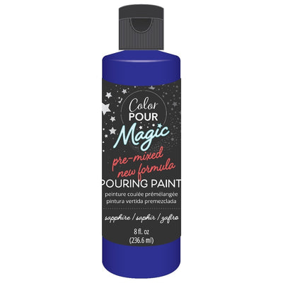 Sapphire Pre-Mixed Paint - Color Pour Magic - American Crafts - Clearance