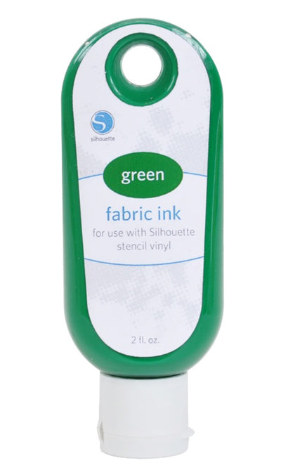 green fabric ink