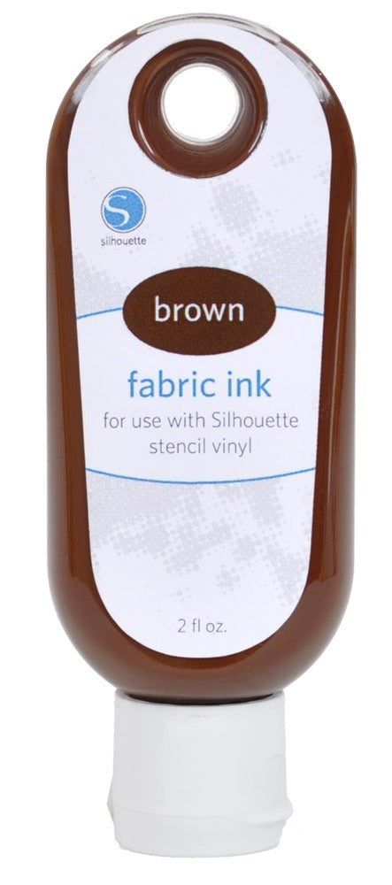brown fabric ink