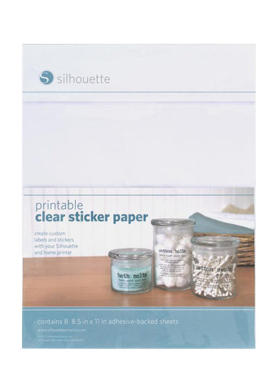 printable clear sticker paper