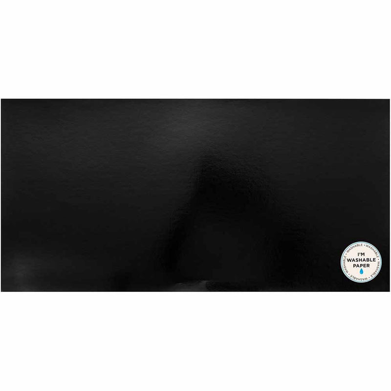 Black Faux Leather 12" x 24" Washable Paper - American Crafts - Clearance