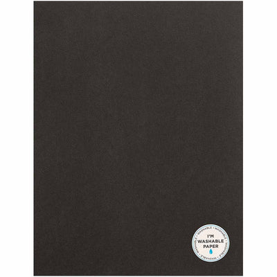 Matte Black 8.5" x 11" Washable Paper - American Crafts - Clearance