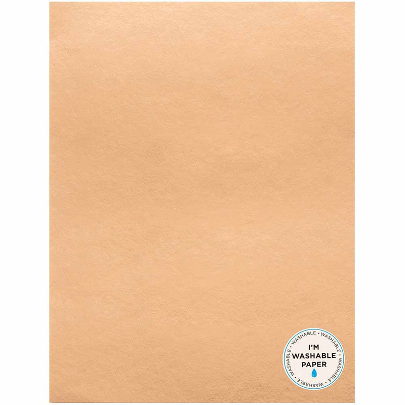 Rose Gold Faux Leather 8.5" x 11" Washable Paper - American Crafts - Clearance