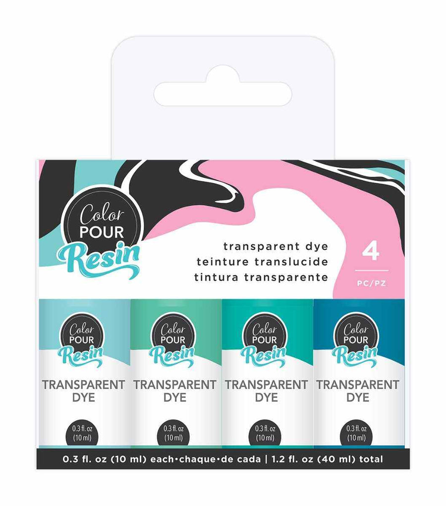 Cool Transparent Dye Set-Color Pour Resin-American Crafts