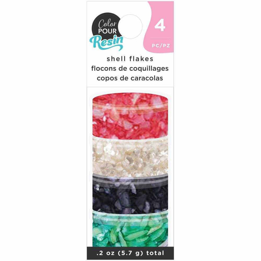 Primary Shell Flakes-Color Pour Resin-American Crafts