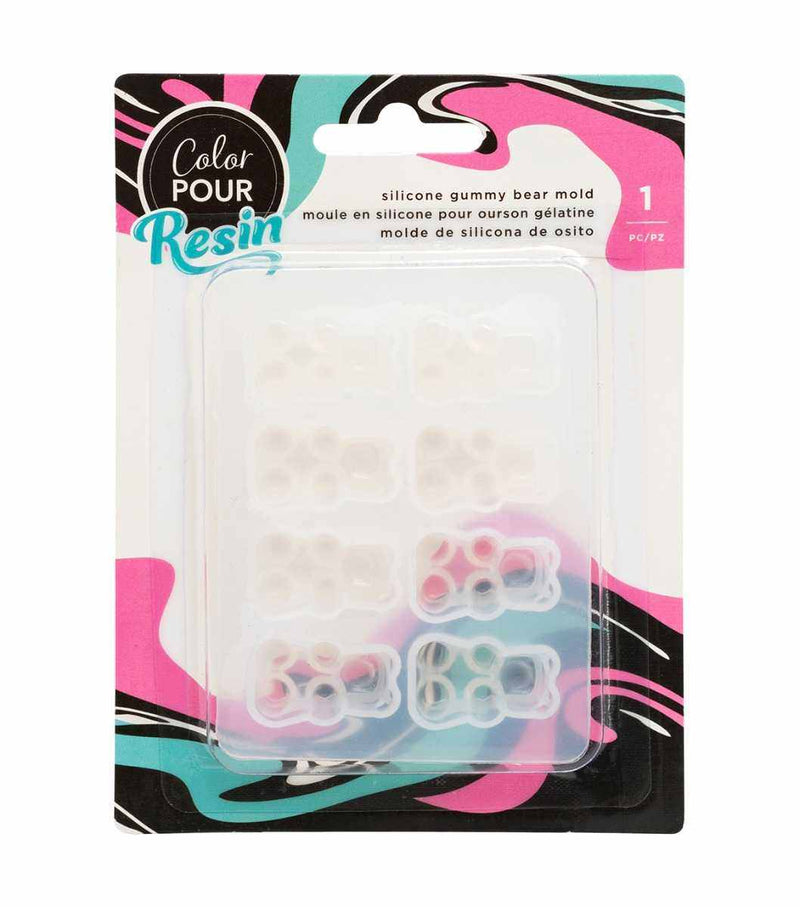 Gummy Bear Silicone Mold - Color Pour Resin - American Crafts - Cleaance
