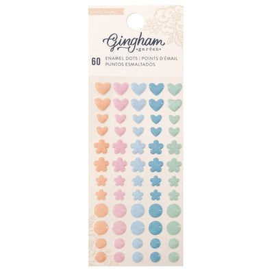 Enamel Dots and Shapes Stickers - Gingham Garden Collection - Crate Paper