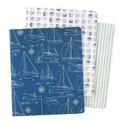 Sailboats Notebooks - Heidi Swapp - Set Sail Collection - American Crafts