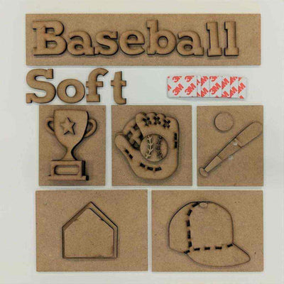 Baseball Shadow Box Kit - Foundations Décor