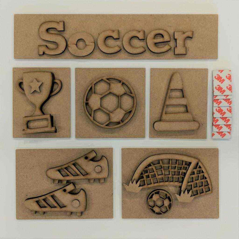 Soccer Shadow Box Kit - Foundations Decor