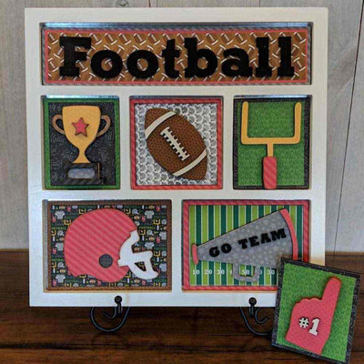 Football Shadow Box Kit - Foundations Decor