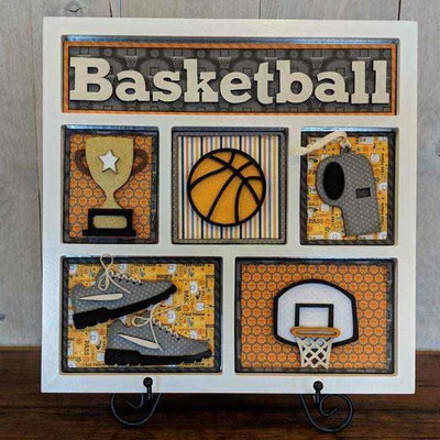 Basketball Shadow Box Kit - Foundations Decor - Clearance