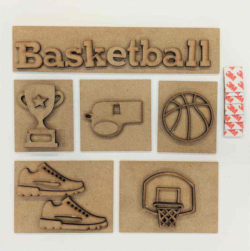 Basketball Shadow Box Kit - Foundations Decor - Clearance