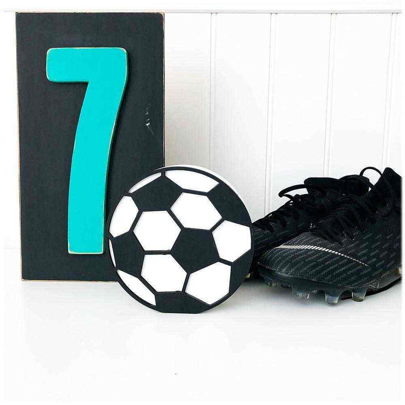 Soccer Ball Unfinished Wood Craft - Foundations Decor