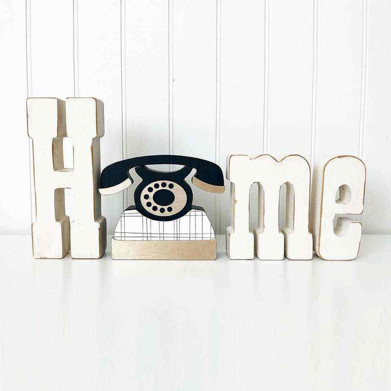 Telephone Unfinished Wood Craft - Foundations Decor