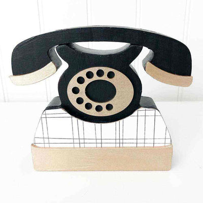 Telephone Unfinished Wood Craft - Foundations Decor