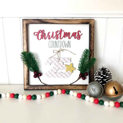 Christmas Hanging Numbers Countdown - Foundations Decor
