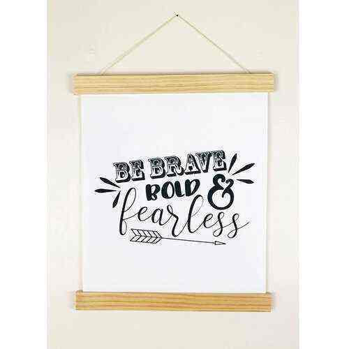 17-Inch Click Stick Set w/ Canvas Prints in Natural - Foundations Decor