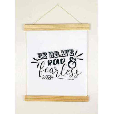 17-Inch Click Stick Set w/ Canvas Prints in Natural - Foundations Decor